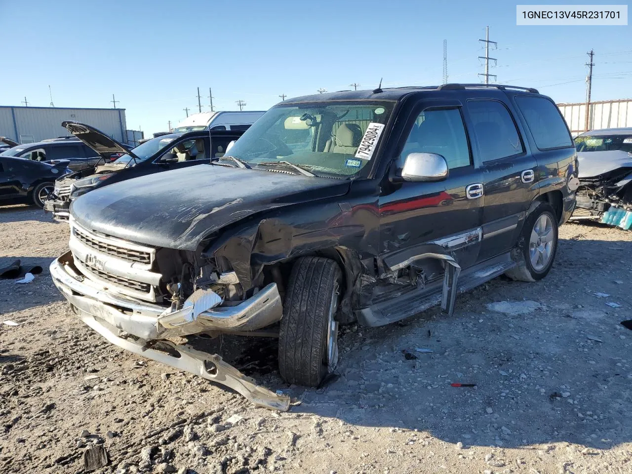 2005 Chevrolet Tahoe C1500 VIN: 1GNEC13V45R231701 Lot: 79429084