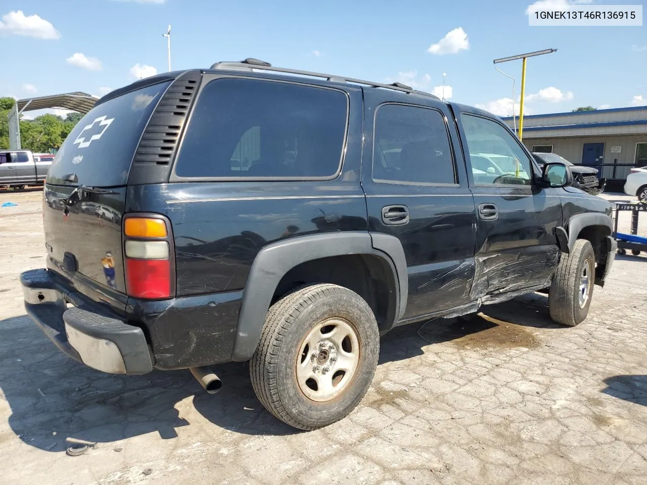 2006 Chevrolet Tahoe K1500 VIN: 1GNEK13T46R136915 Lot: 58841514