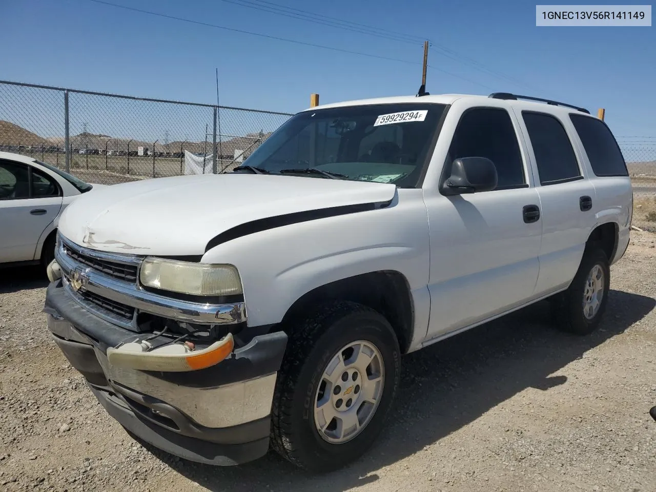 2006 Chevrolet Tahoe C1500 VIN: 1GNEC13V56R141149 Lot: 59929294