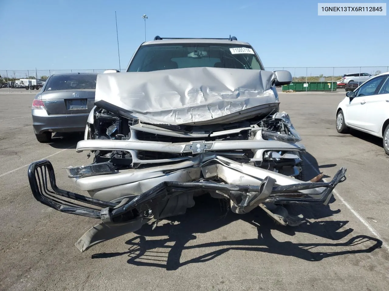 2006 Chevrolet Tahoe K1500 VIN: 1GNEK13TX6R112845 Lot: 71505714