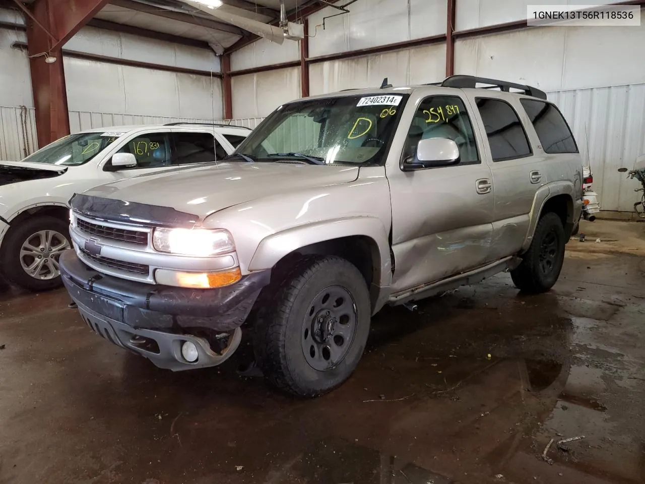 2006 Chevrolet Tahoe K1500 VIN: 1GNEK13T56R118536 Lot: 72402314