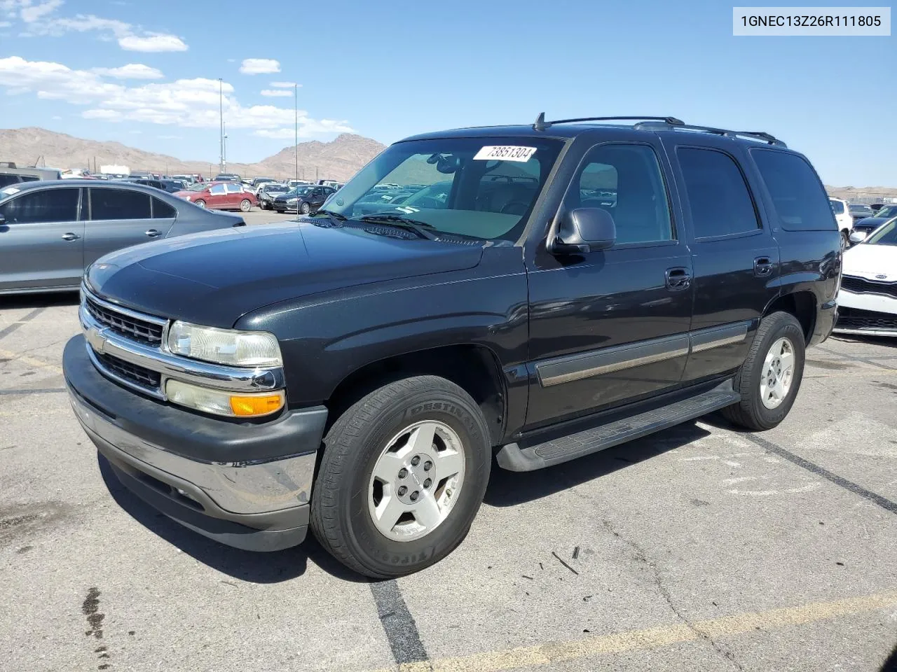 2006 Chevrolet Tahoe C1500 VIN: 1GNEC13Z26R111805 Lot: 73851304