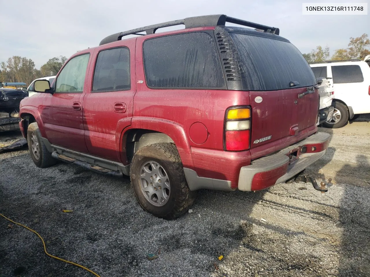 2006 Chevrolet Tahoe K1500 VIN: 1GNEK13Z16R111748 Lot: 74501004