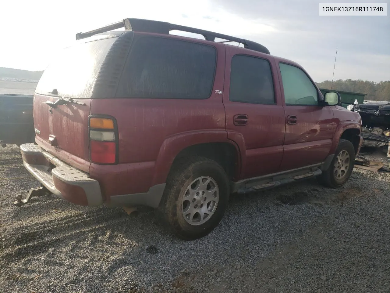 2006 Chevrolet Tahoe K1500 VIN: 1GNEK13Z16R111748 Lot: 74501004