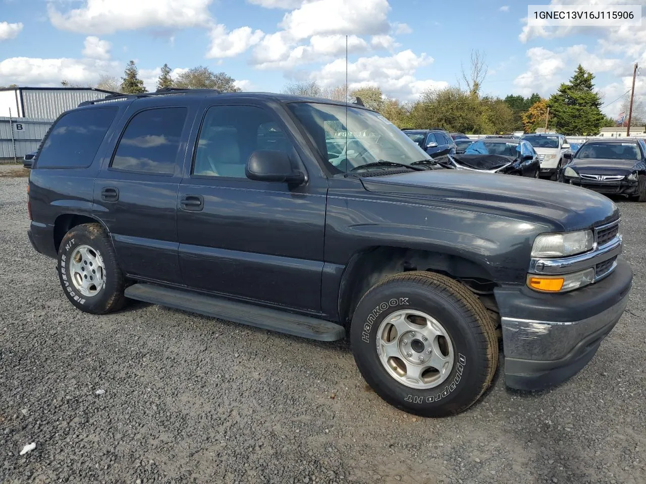 2006 Chevrolet Tahoe C1500 VIN: 1GNEC13V16J115906 Lot: 78427544