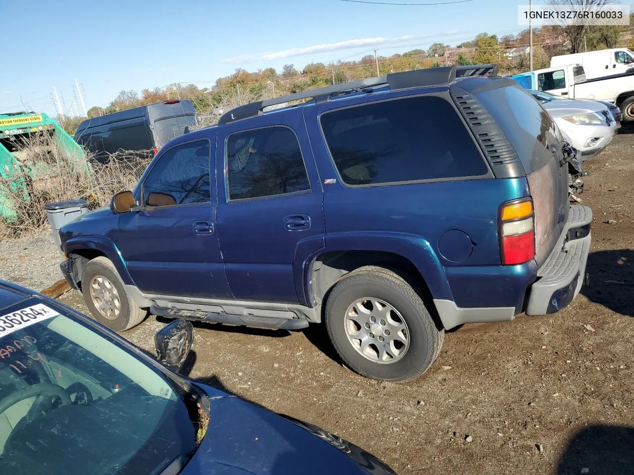 2006 Chevrolet Tahoe K1500 VIN: 1GNEK13Z76R160033 Lot: 80087744