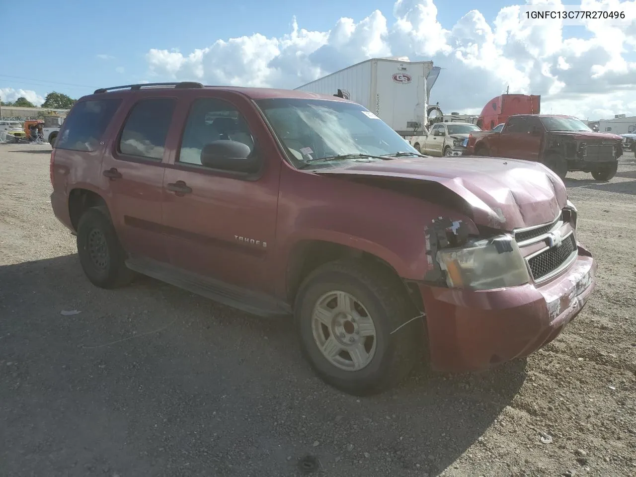 2007 Chevrolet Tahoe C1500 VIN: 1GNFC13C77R270496 Lot: 58576644