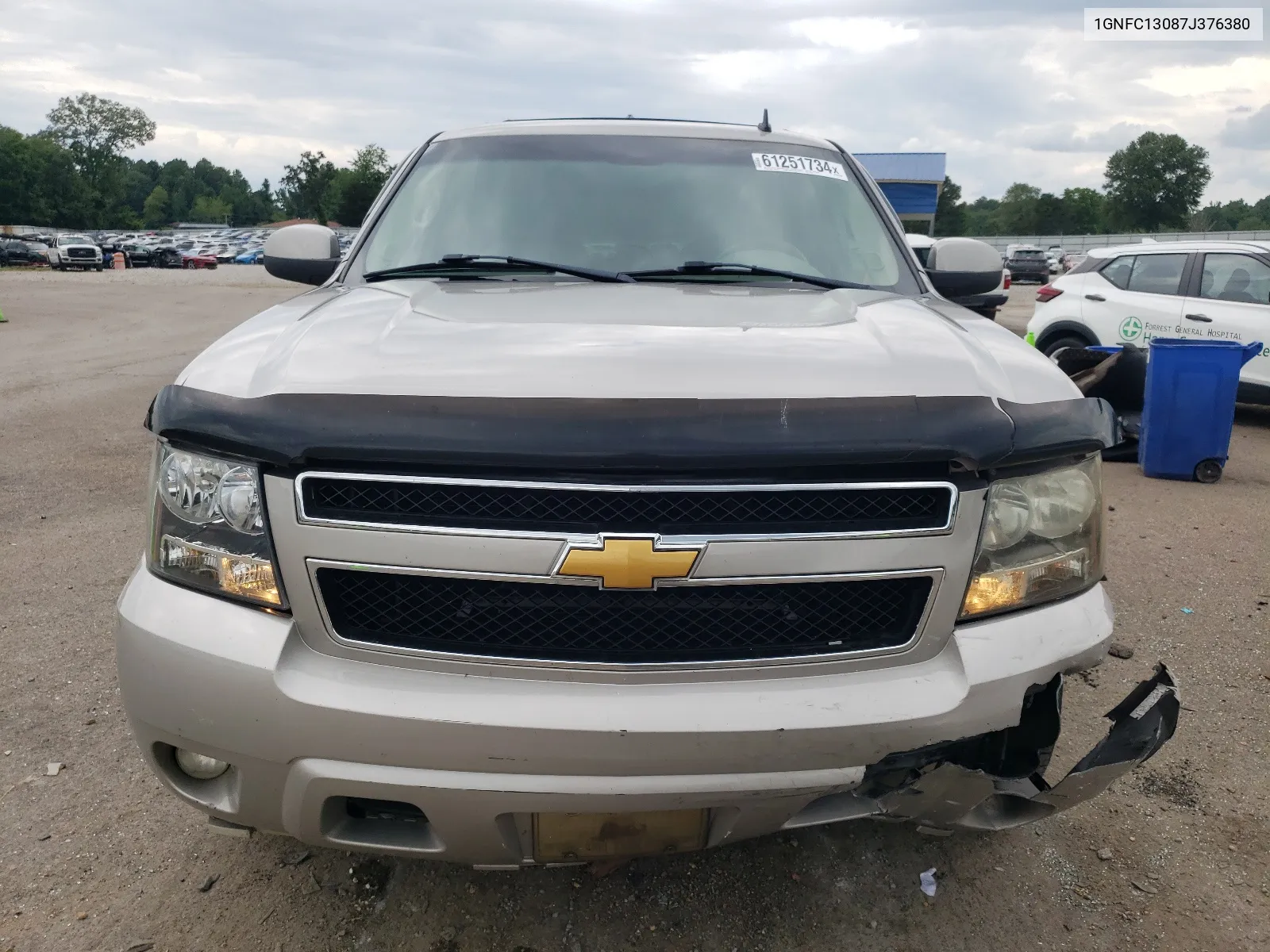 2007 Chevrolet Tahoe C1500 VIN: 1GNFC13087J376380 Lot: 61251734