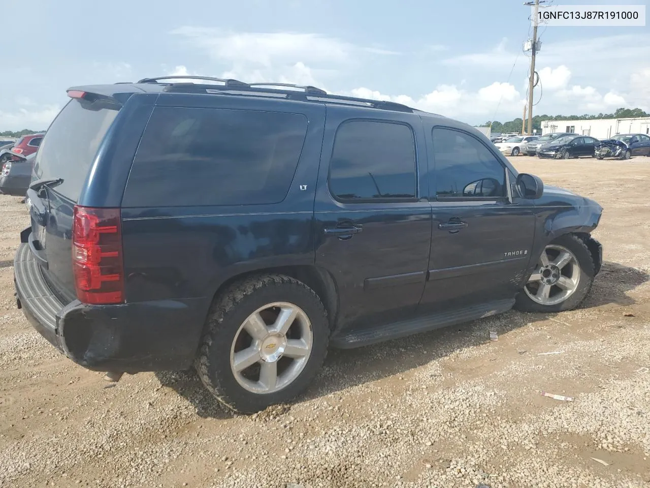 2007 Chevrolet Tahoe C1500 VIN: 1GNFC13J87R191000 Lot: 61757584