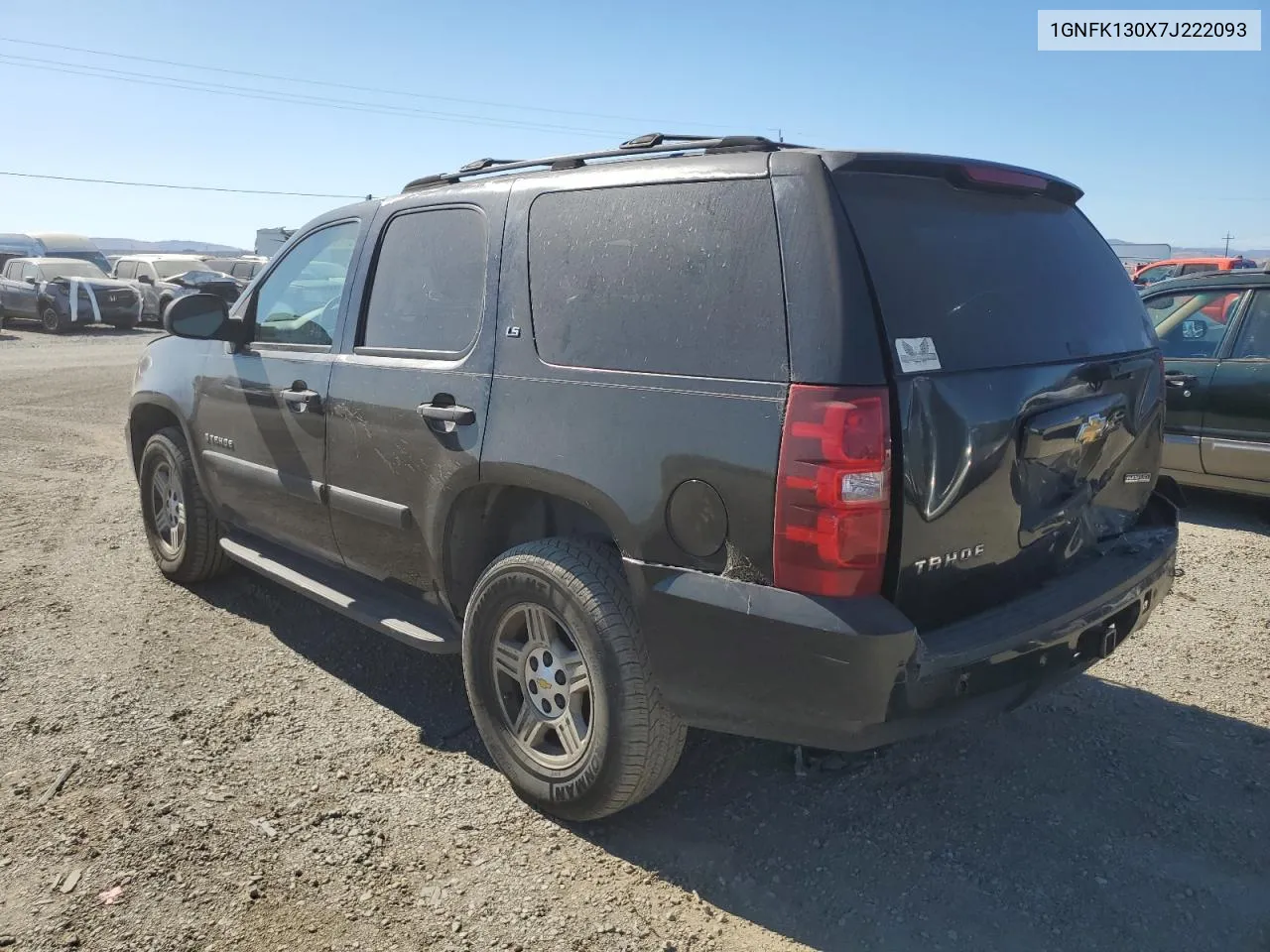 2007 Chevrolet Tahoe K1500 VIN: 1GNFK130X7J222093 Lot: 67917204