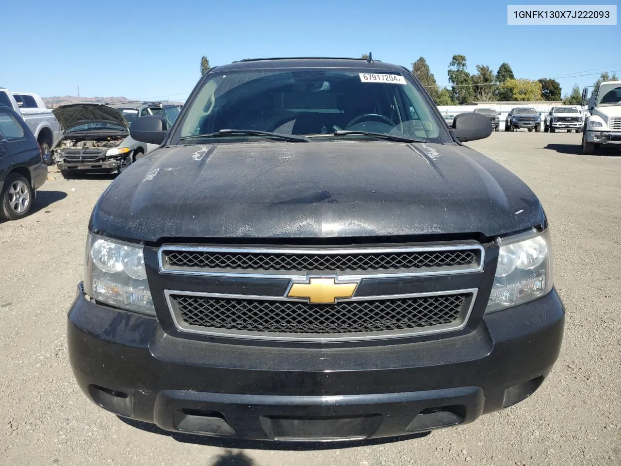 2007 Chevrolet Tahoe K1500 VIN: 1GNFK130X7J222093 Lot: 67917204