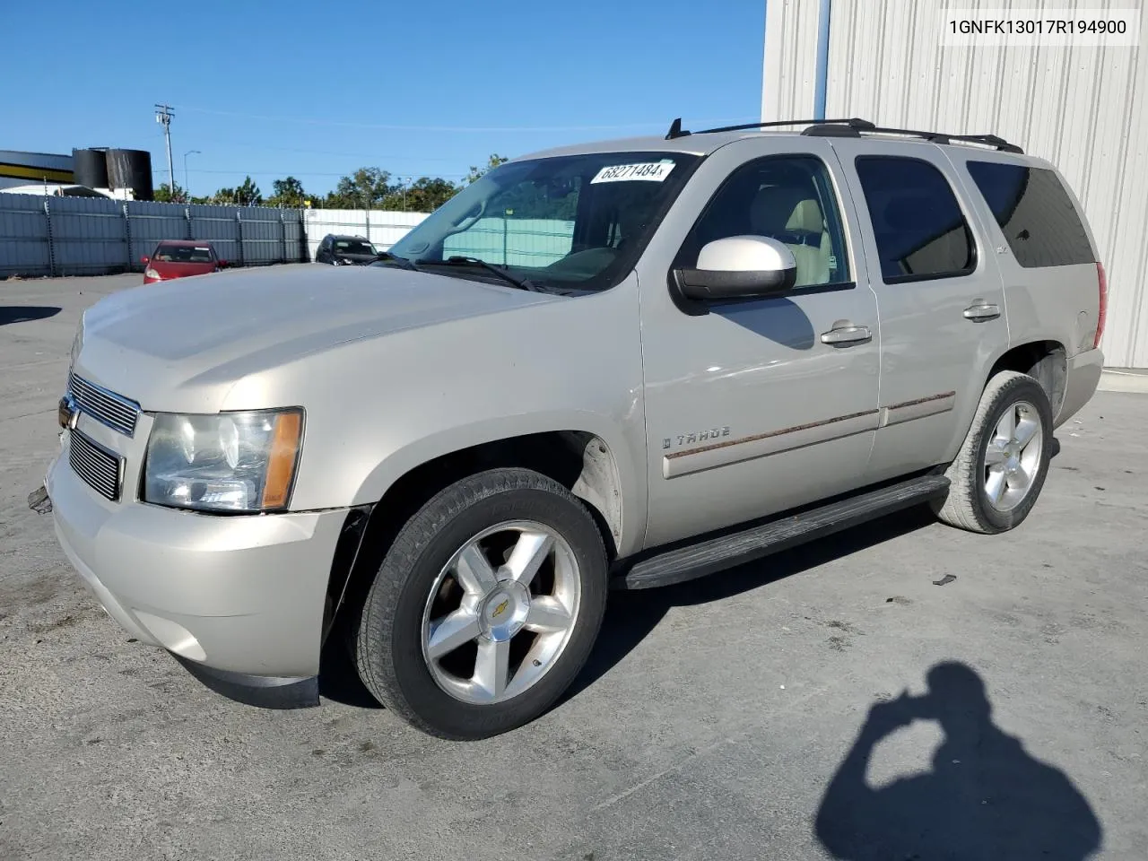 2007 Chevrolet Tahoe K1500 VIN: 1GNFK13017R194900 Lot: 68271484