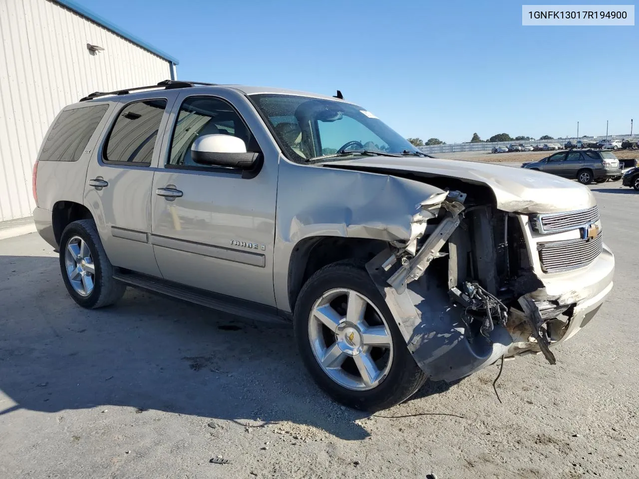 2007 Chevrolet Tahoe K1500 VIN: 1GNFK13017R194900 Lot: 68271484