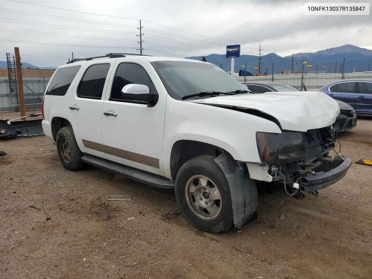 1GNFK13037R135847 2007 Chevrolet Tahoe K1500