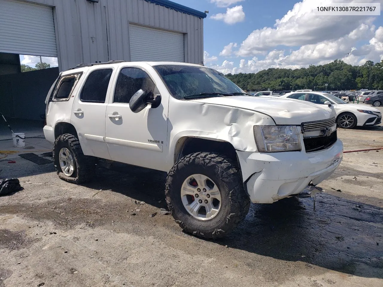 2007 Chevrolet Tahoe K1500 VIN: 1GNFK13087R221767 Lot: 69271084