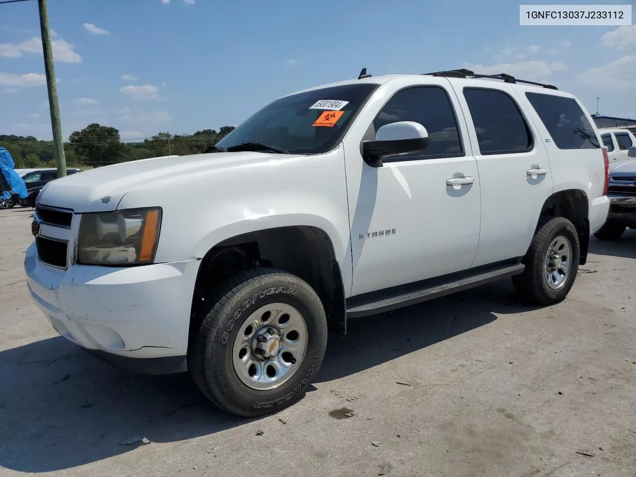 2007 Chevrolet Tahoe C1500 VIN: 1GNFC13037J233112 Lot: 69301904