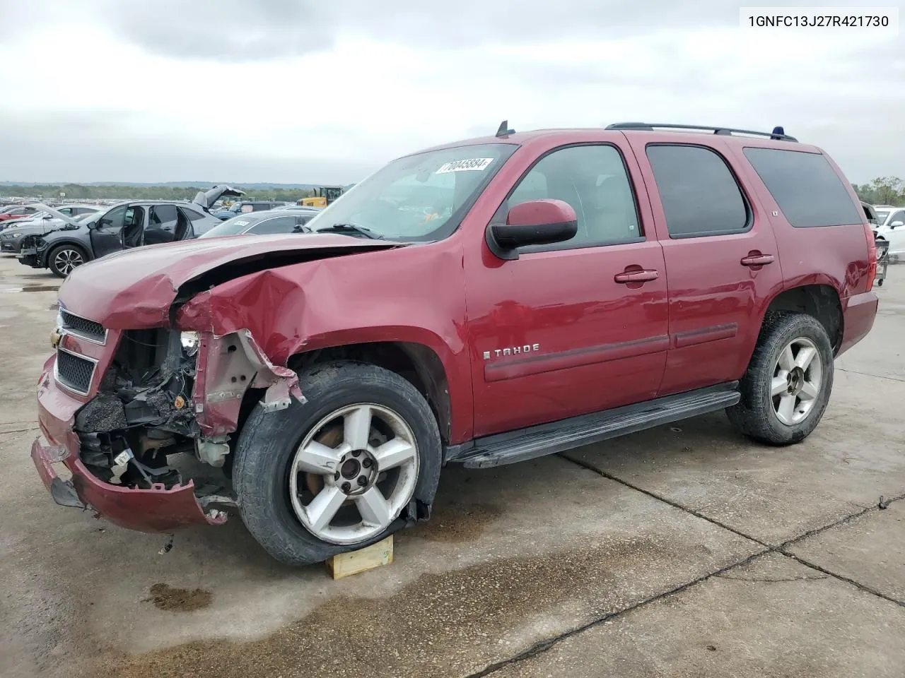 2007 Chevrolet Tahoe C1500 VIN: 1GNFC13J27R421730 Lot: 70045884