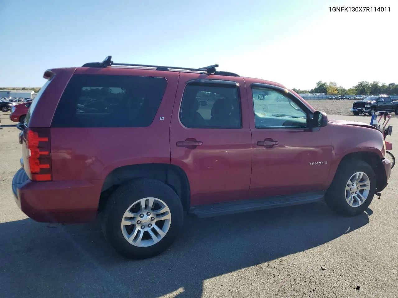 2007 Chevrolet Tahoe K1500 VIN: 1GNFK130X7R114011 Lot: 70840404