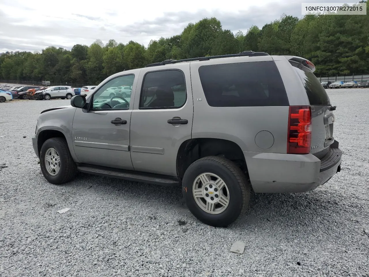 2007 Chevrolet Tahoe C1500 VIN: 1GNFC13007R272015 Lot: 72019264