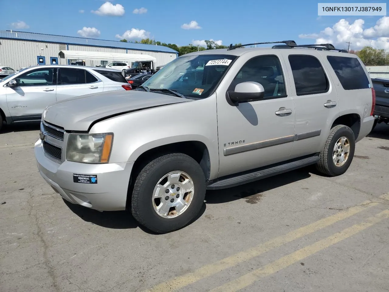 2007 Chevrolet Tahoe K1500 VIN: 1GNFK13017J387949 Lot: 72572744