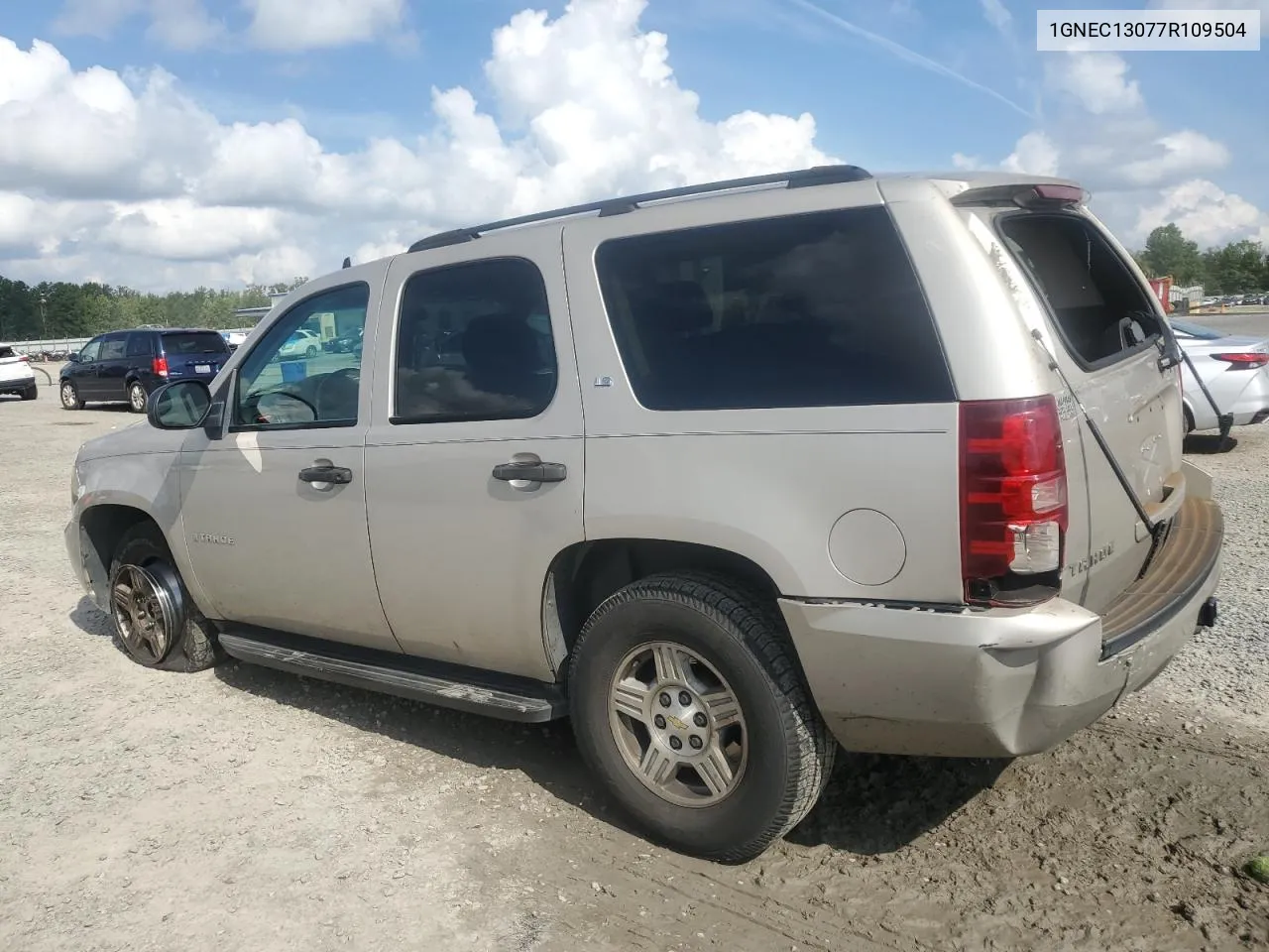 2007 Chevrolet Tahoe C1500 VIN: 1GNEC13077R109504 Lot: 72883864