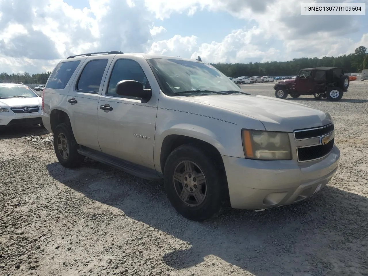 2007 Chevrolet Tahoe C1500 VIN: 1GNEC13077R109504 Lot: 72883864