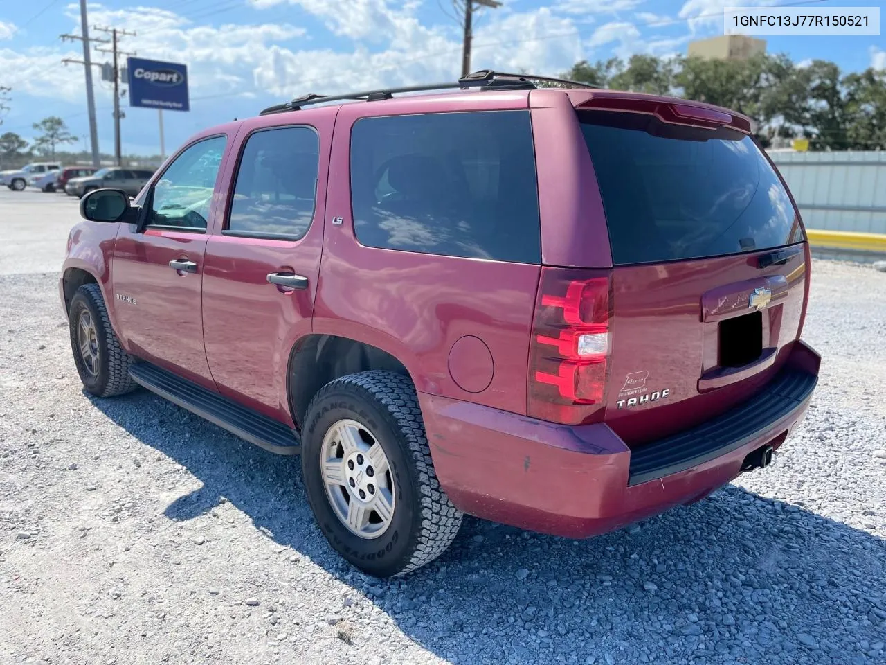 2007 Chevrolet Tahoe C1500 VIN: 1GNFC13J77R150521 Lot: 73066204