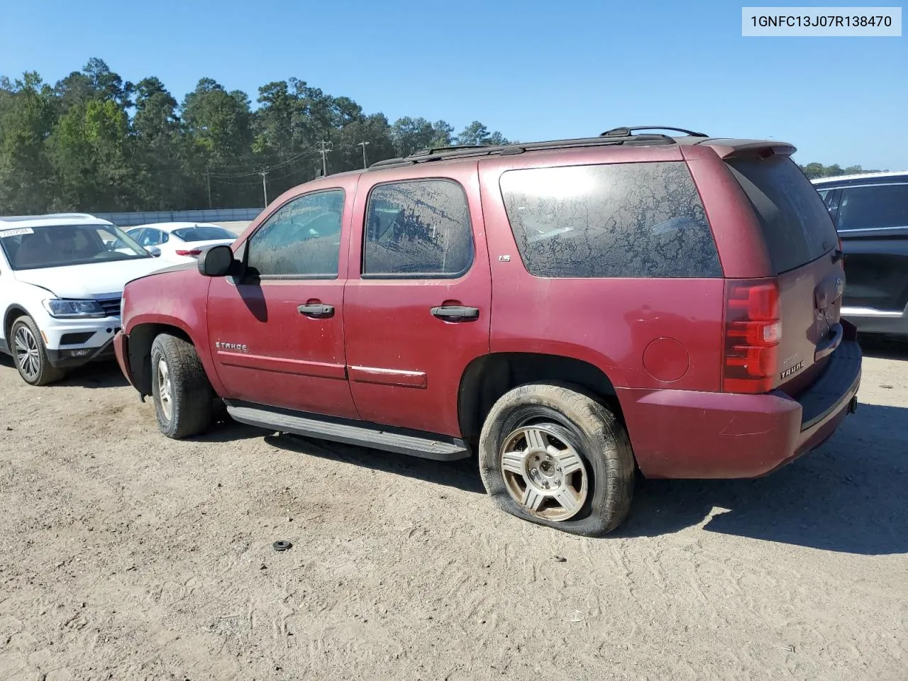 2007 Chevrolet Tahoe C1500 VIN: 1GNFC13J07R138470 Lot: 73364314