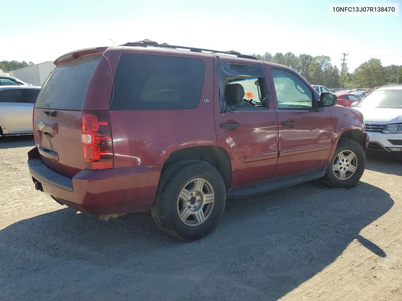 2007 Chevrolet Tahoe C1500 VIN: 1GNFC13J07R138470 Lot: 73364314