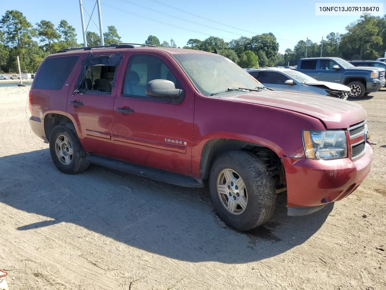 2007 Chevrolet Tahoe C1500 VIN: 1GNFC13J07R138470 Lot: 73364314