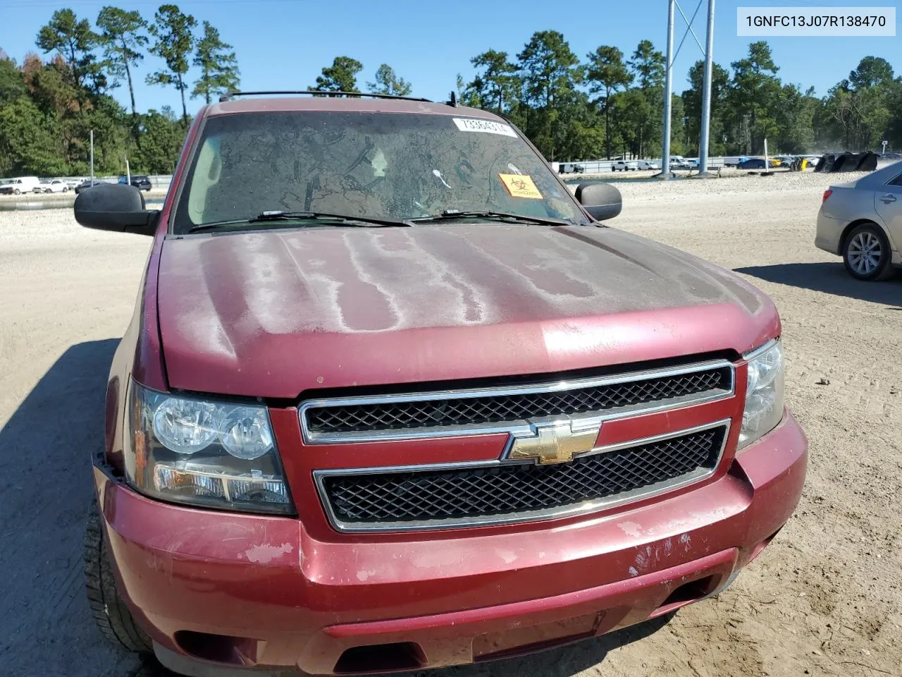 2007 Chevrolet Tahoe C1500 VIN: 1GNFC13J07R138470 Lot: 73364314