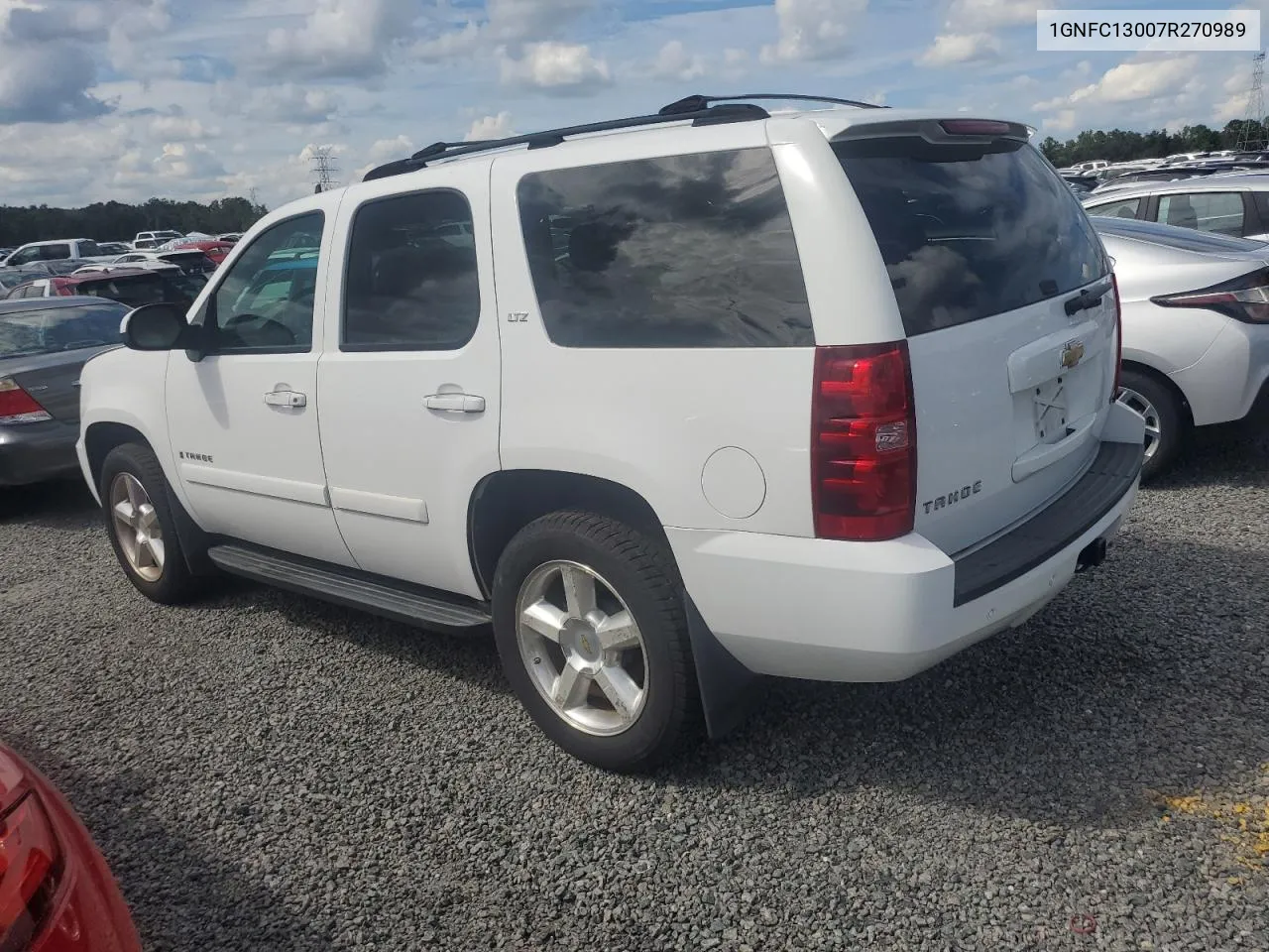 2007 Chevrolet Tahoe C1500 VIN: 1GNFC13007R270989 Lot: 73894814