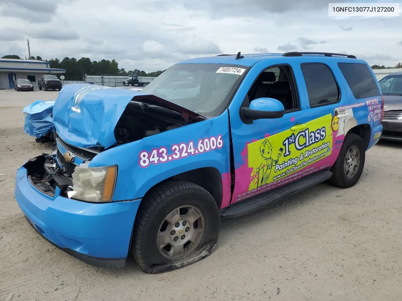 2007 Chevrolet Tahoe C1500 VIN: 1GNFC13077J127200 Lot: 74057724