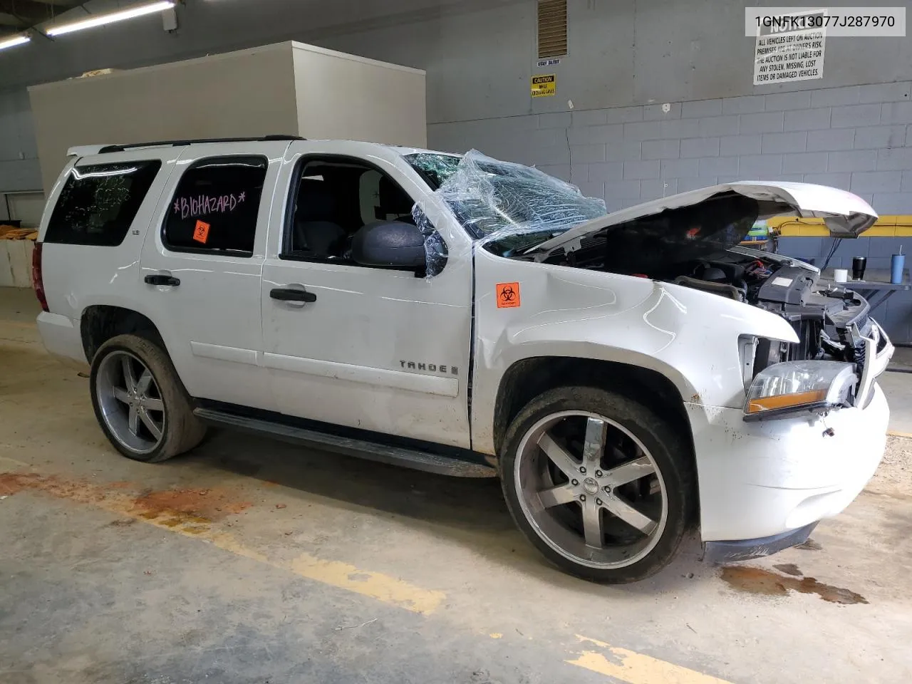 2007 Chevrolet Tahoe K1500 VIN: 1GNFK13077J287970 Lot: 74207244