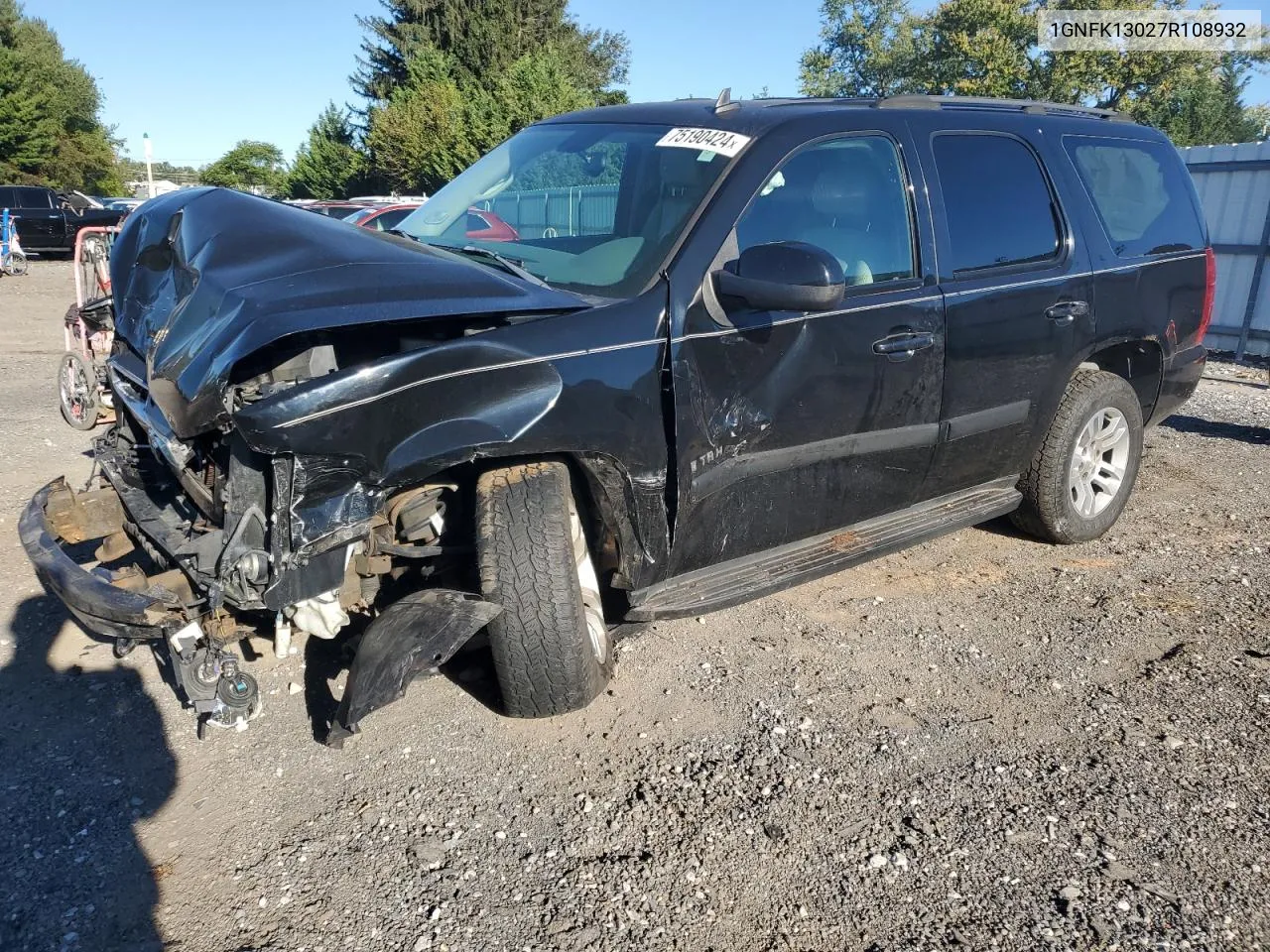 2007 Chevrolet Tahoe K1500 VIN: 1GNFK13027R108932 Lot: 75190424