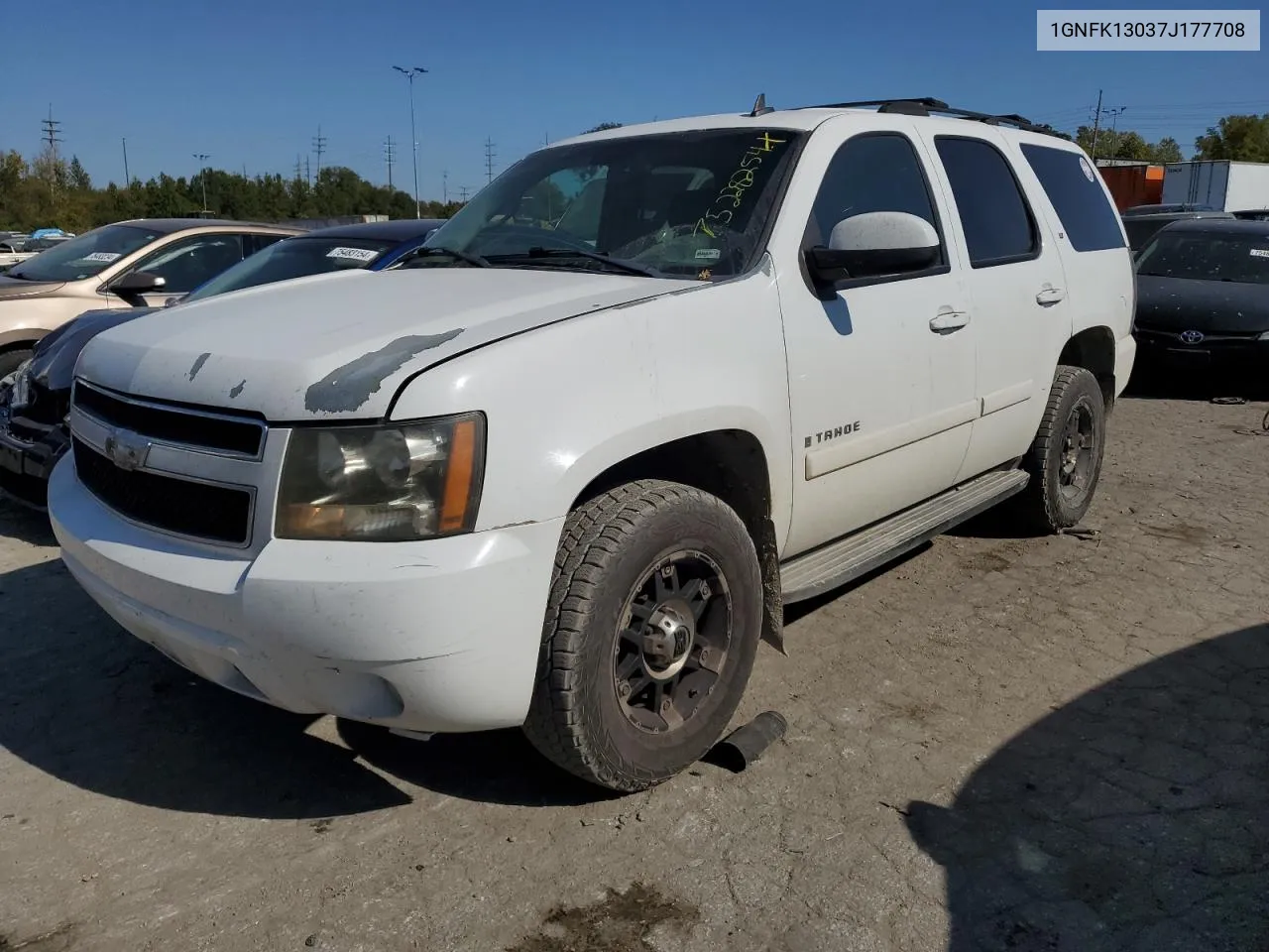 2007 Chevrolet Tahoe K1500 VIN: 1GNFK13037J177708 Lot: 75228254