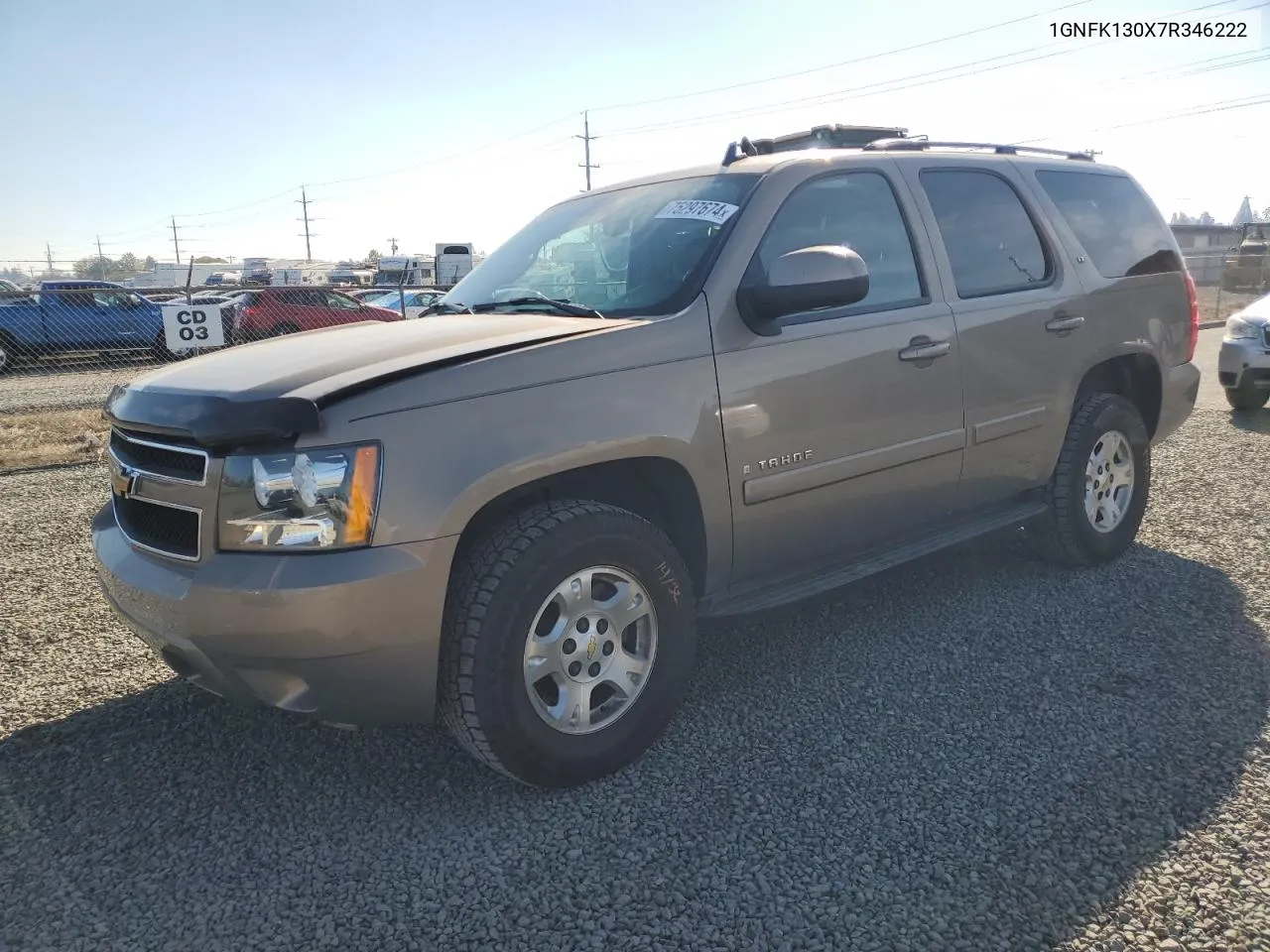 2007 Chevrolet Tahoe K1500 VIN: 1GNFK130X7R346222 Lot: 75297674