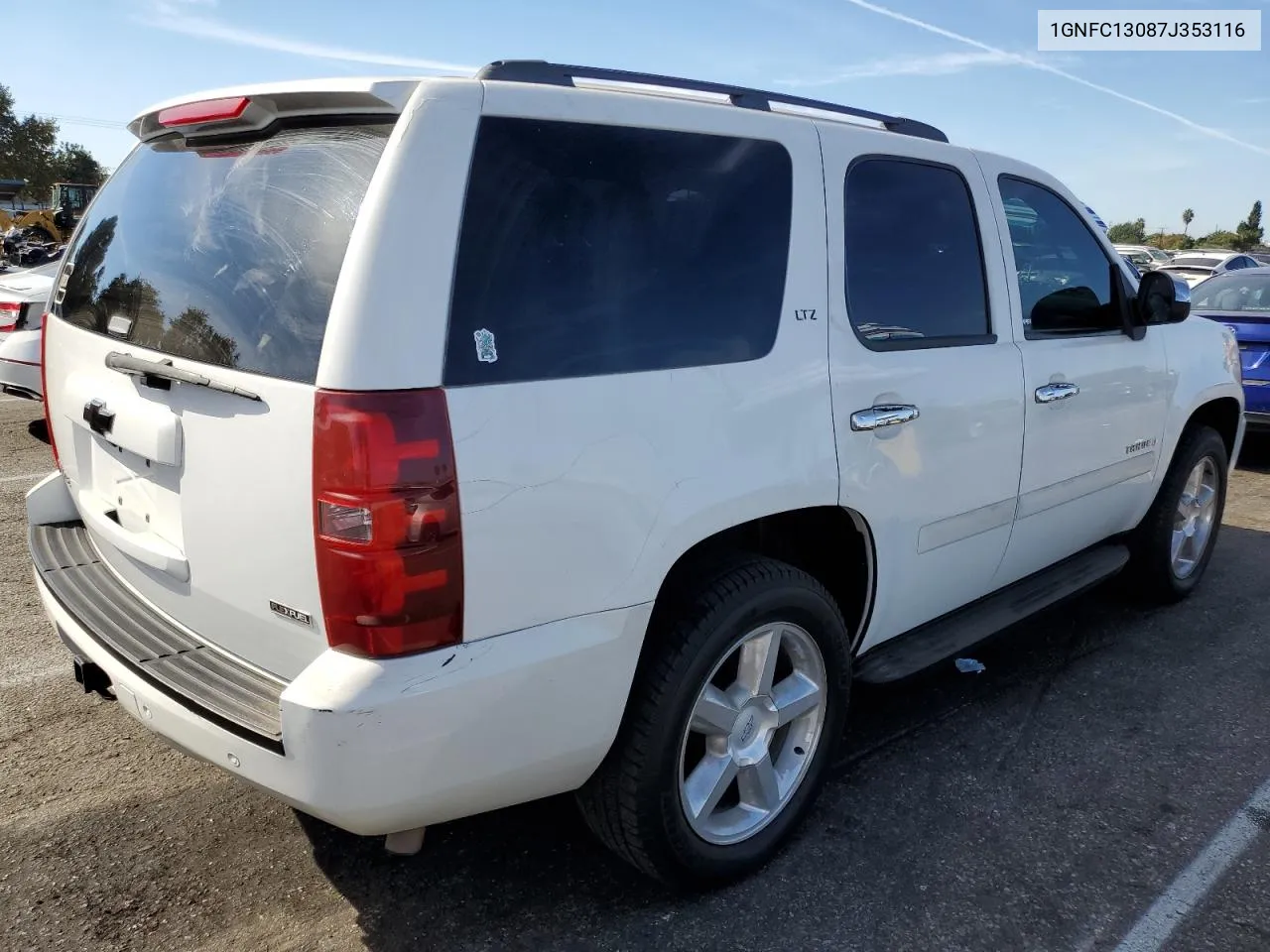 2007 Chevrolet Tahoe C1500 VIN: 1GNFC13087J353116 Lot: 76117934