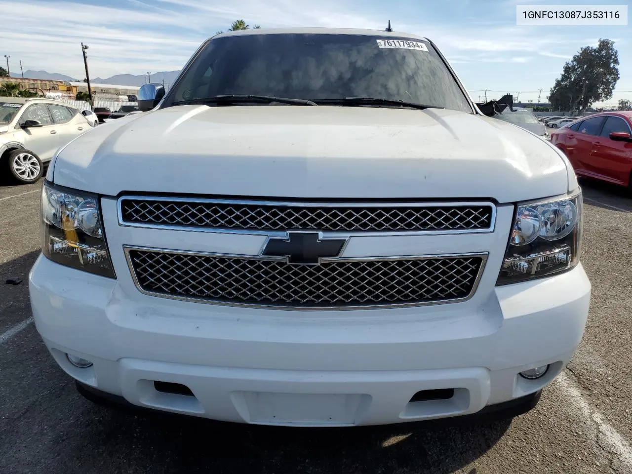 2007 Chevrolet Tahoe C1500 VIN: 1GNFC13087J353116 Lot: 76117934