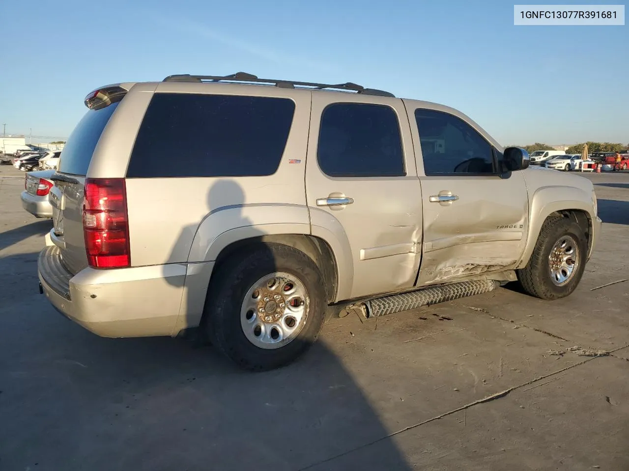 2007 Chevrolet Tahoe C1500 VIN: 1GNFC13077R391681 Lot: 76163034