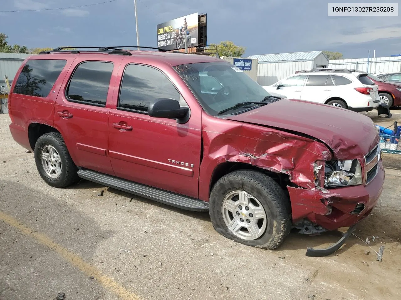 2007 Chevrolet Tahoe C1500 VIN: 1GNFC13027R235208 Lot: 77034574