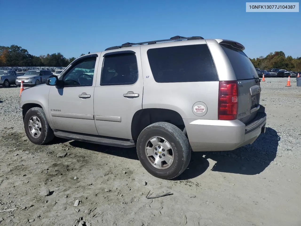 2007 Chevrolet Tahoe K1500 VIN: 1GNFK13077J104387 Lot: 77046334