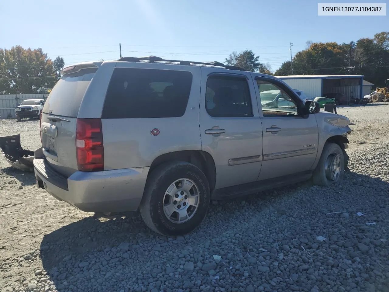 2007 Chevrolet Tahoe K1500 VIN: 1GNFK13077J104387 Lot: 77046334