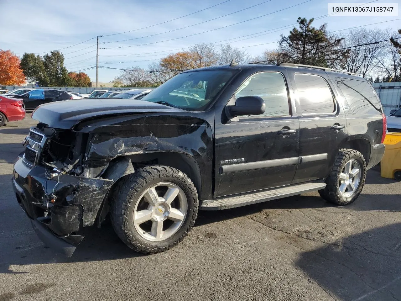 2007 Chevrolet Tahoe K1500 VIN: 1GNFK13067J158747 Lot: 78202614