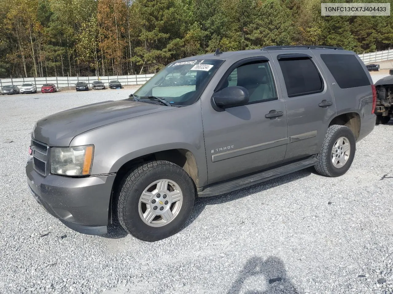 2007 Chevrolet Tahoe C1500 VIN: 1GNFC13CX7J404433 Lot: 78683334