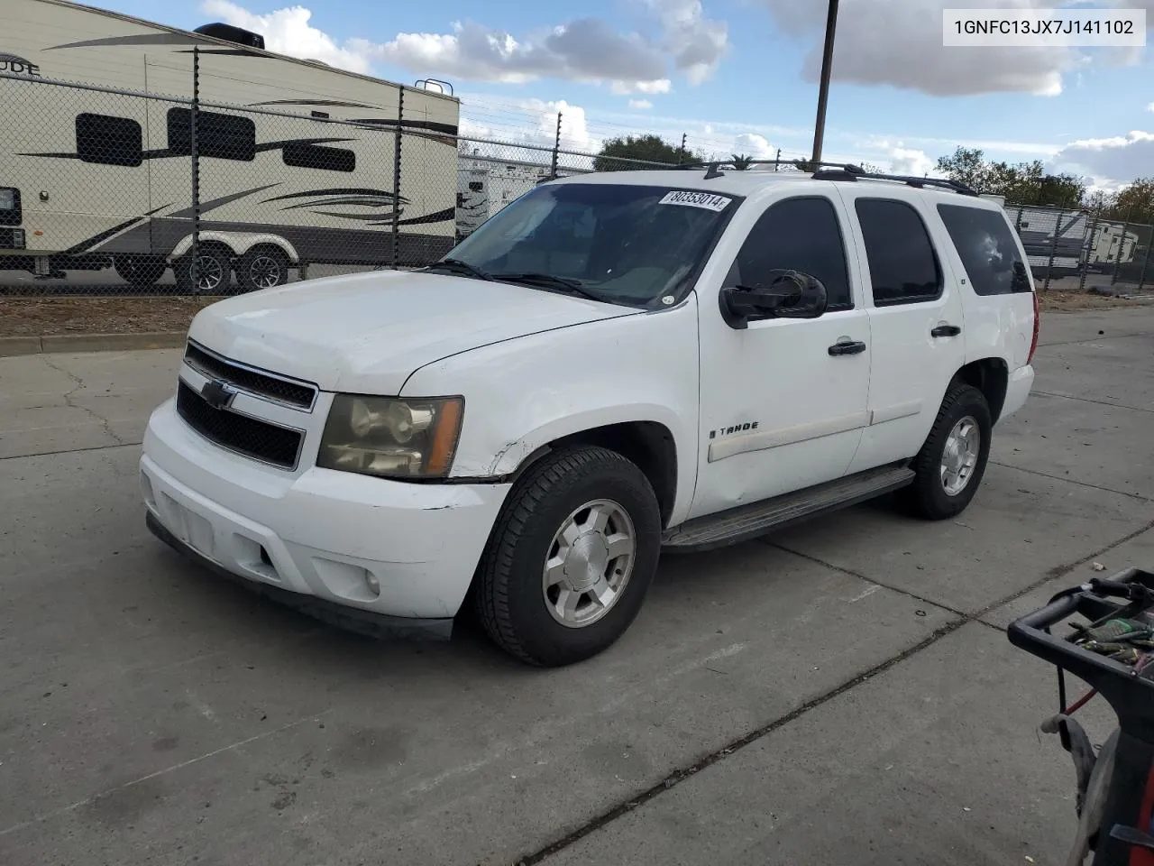 2007 Chevrolet Tahoe C1500 VIN: 1GNFC13JX7J141102 Lot: 80353014