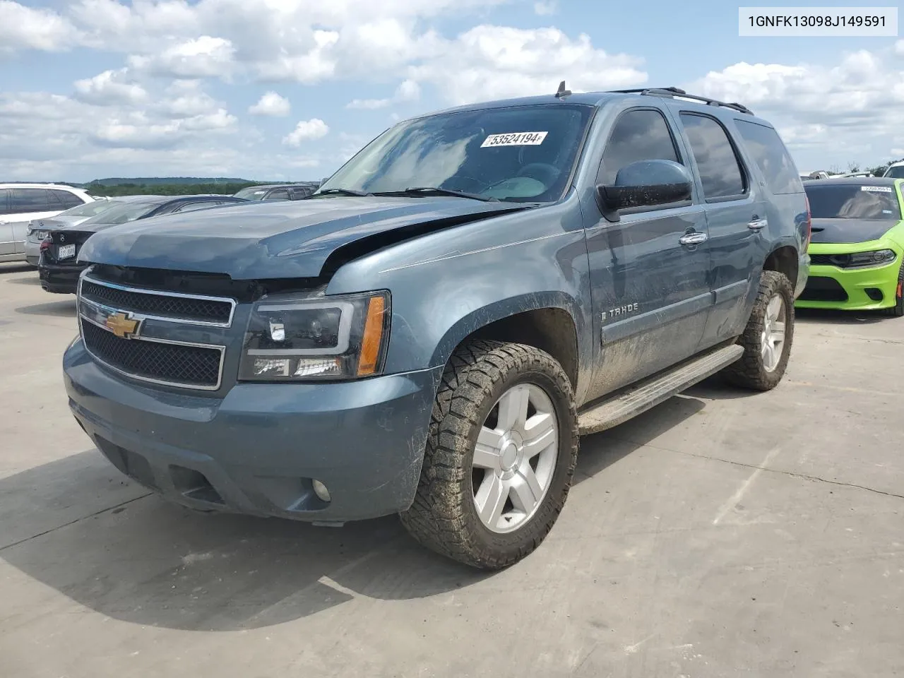 2008 Chevrolet Tahoe K1500 VIN: 1GNFK13098J149591 Lot: 53524194