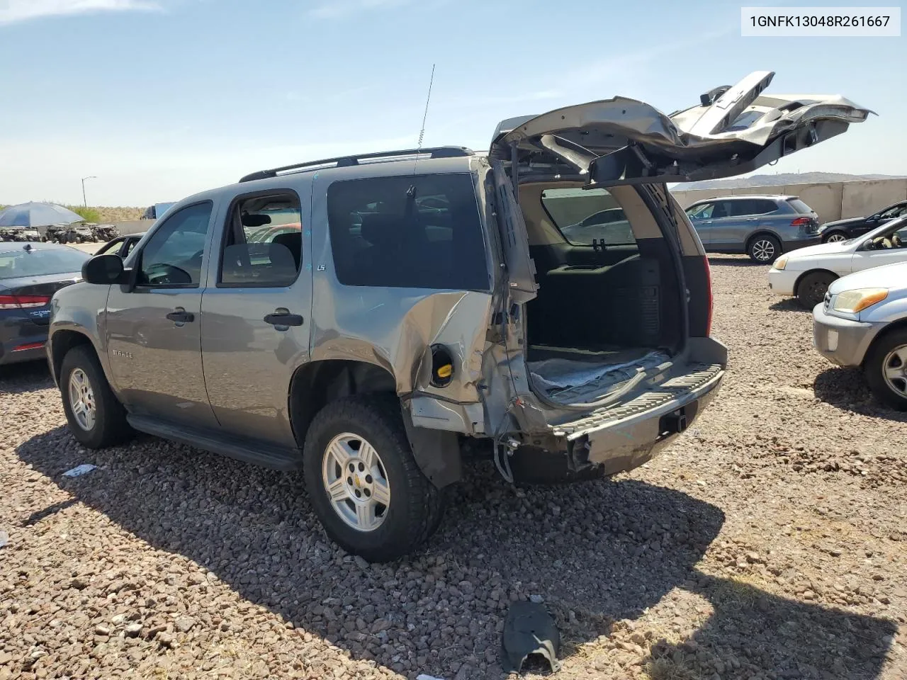 2008 Chevrolet Tahoe K1500 VIN: 1GNFK13048R261667 Lot: 58214804