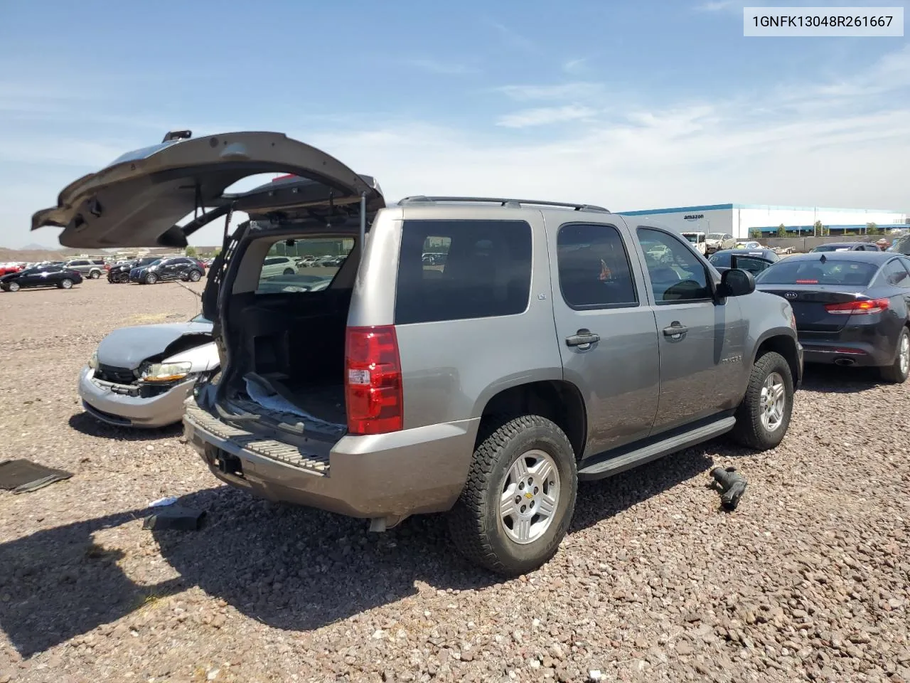 2008 Chevrolet Tahoe K1500 VIN: 1GNFK13048R261667 Lot: 58214804