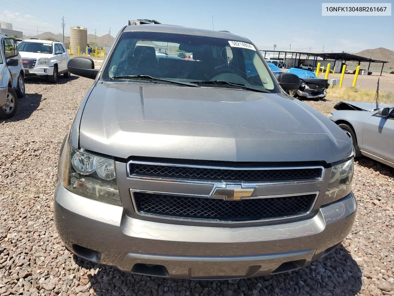 2008 Chevrolet Tahoe K1500 VIN: 1GNFK13048R261667 Lot: 58214804